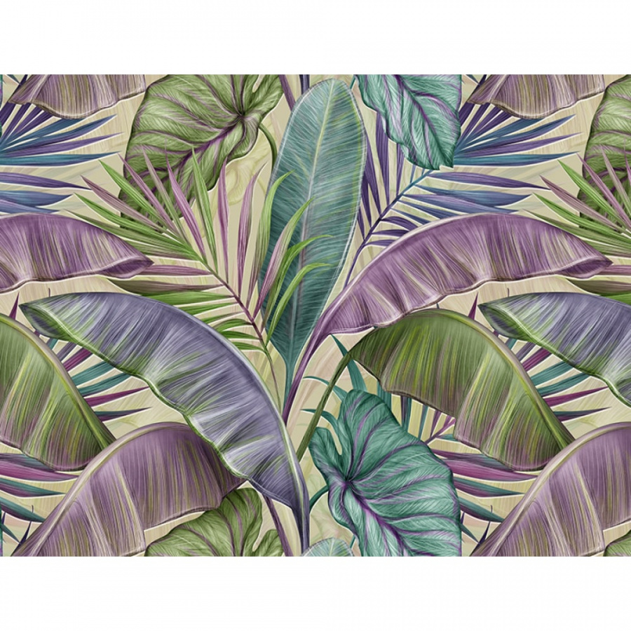 Бумажные бесшовные фотообои Verol Тропические листья