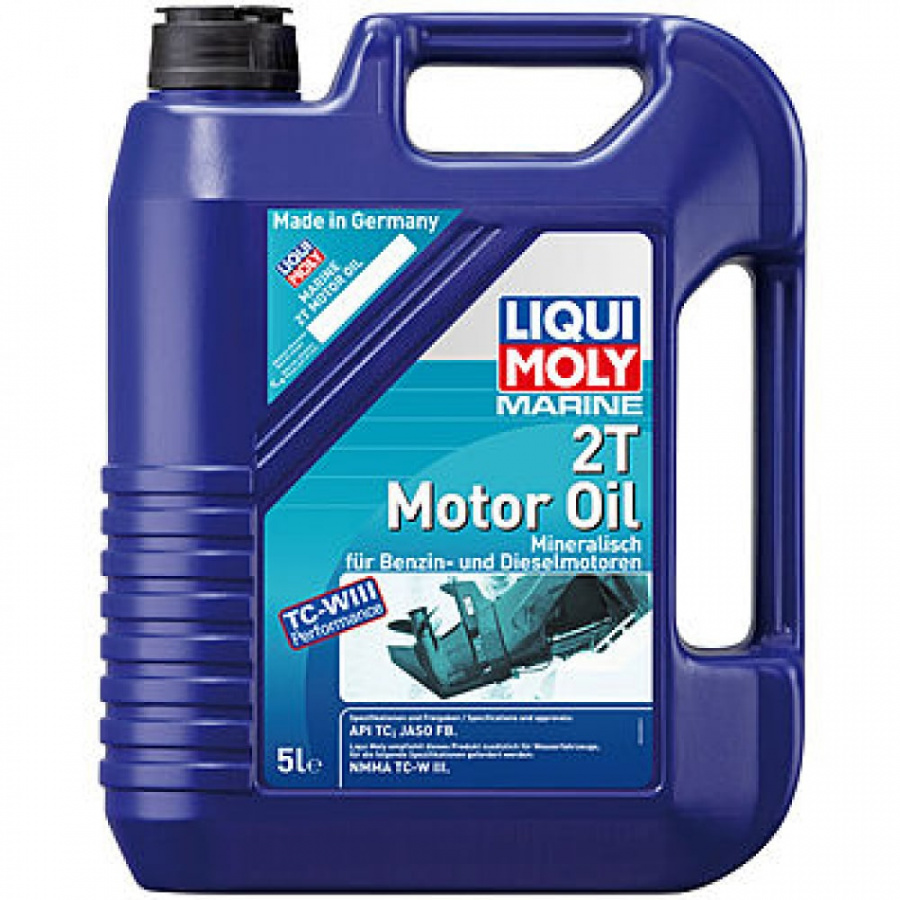 Минеральное моторное масло 4T для водн.техн. LIQUI MOLY Marine 2T Motor Oil 5л 25020