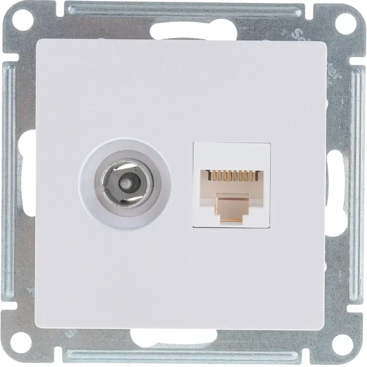 Двойная розетка Systeme Electric ATLASDESIGN ATN000489