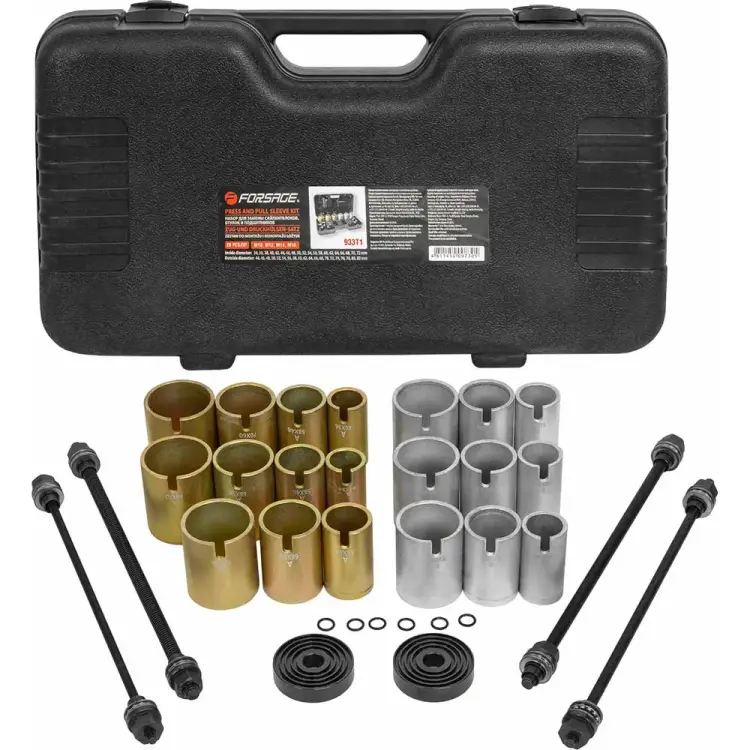 Набор инструментов для снятия и установки втулок, подшипников и сайлентблоков Forsage F-933T1(5101)