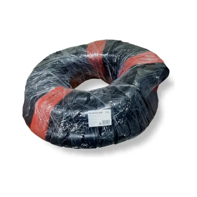 Спиральная пластиковая защита PARLMU SG-68-F11-k10, полипропилен, размер 68, плоская поверхность, цвет черный, длина 10 м PR0101500-10