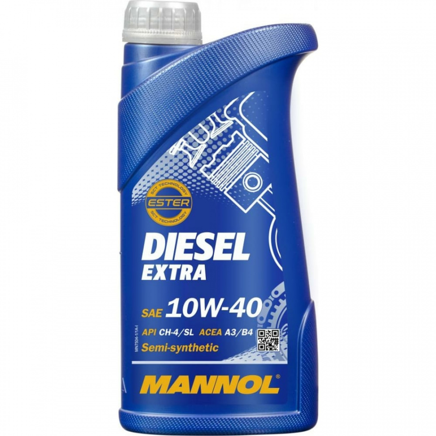 Полусинтетическое моторное масло MANNOL DIESEL EXTRA 10W40