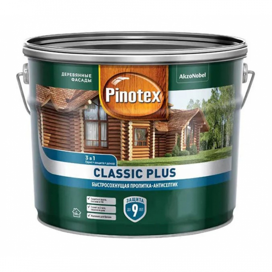 Быстросохнущая пропитка-антисептик Pinotex CLASSIC PLUS