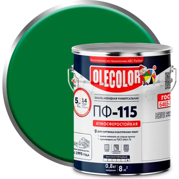 Эмаль Olecolor ПФ-115 4300002448 Эмаль Olecolor ПФ-115 4300002448