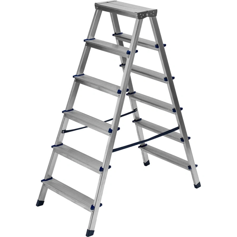 Двусторонняя алюминиевая стремянка СИБРТЕХ 97926 Двусторонняя алюминиевая стремянка СИБРТЕХ 97926