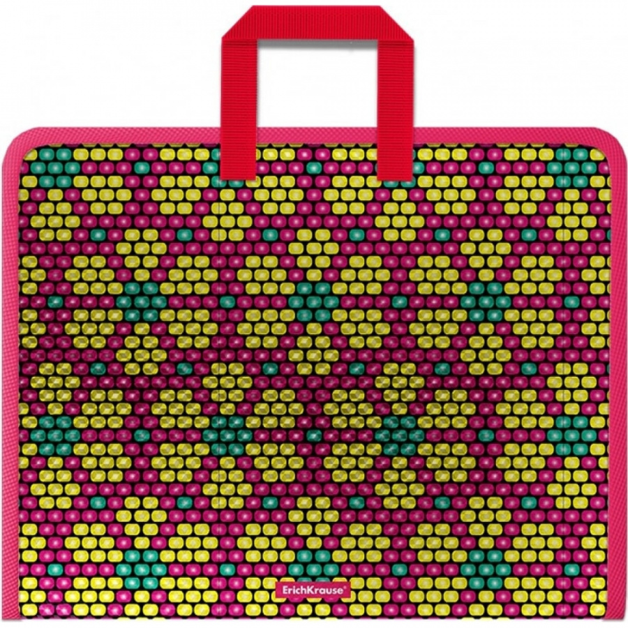 Пластиковая папка ErichKrause Pink&Yellow Beads
