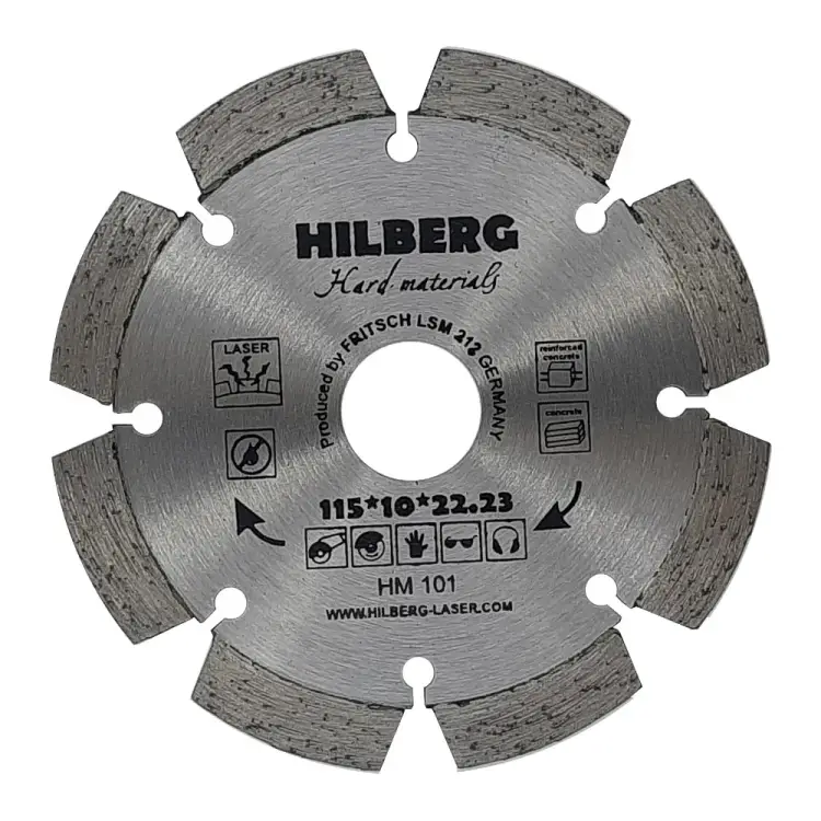 Отрезной алмазный диск Hilberg Hard Materials Лазер HM101