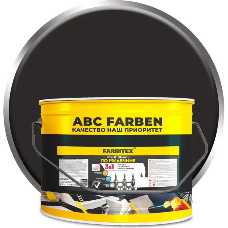 Грунт-эмаль по ржавчине Farbitex 4300014000 Грунт-эмаль по ржавчине Farbitex 4300014000