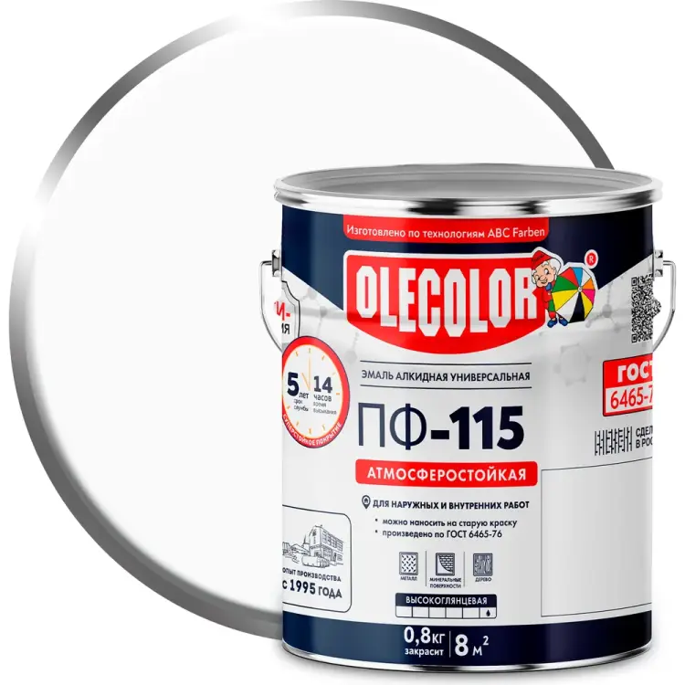 Эмаль Olecolor ПФ-115 4300002442 Эмаль Olecolor ПФ-115 4300002442