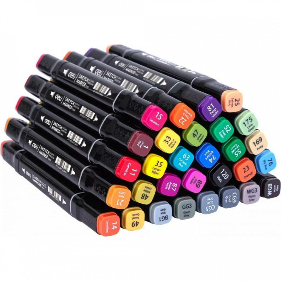 Набор маркеров для скетчинга DELI Color Emotion E70806-30