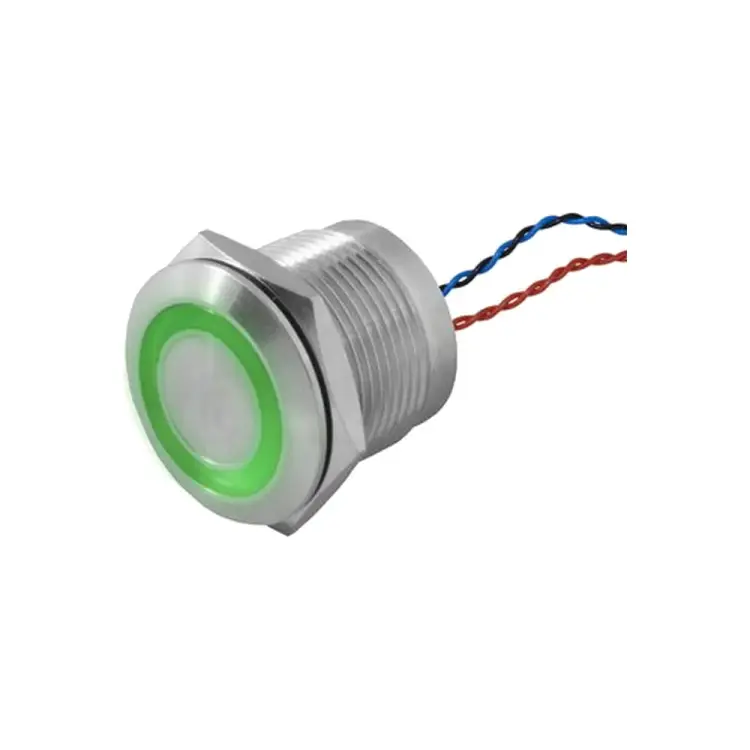 Кнопка пьезо RUICHI RPS19ZE/G on-off 114246