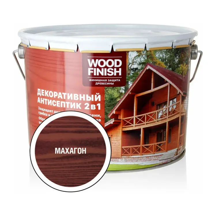 Декоративный антисептик для дерева ЗАО Декарт WOOD FINISH 28483