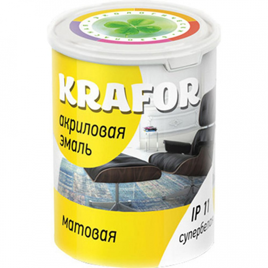 Акриловая эмаль KRAFOR 44985