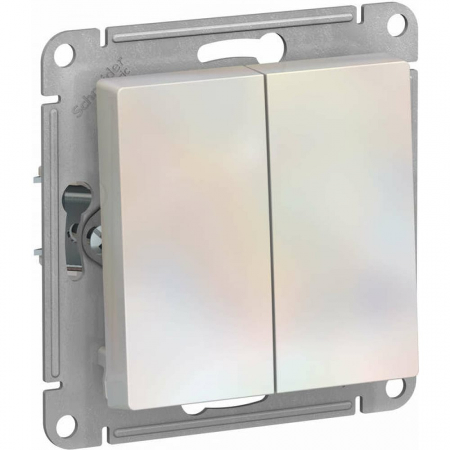 Двухклавишный выключатель Schneider Electric ATLAS DESIGN