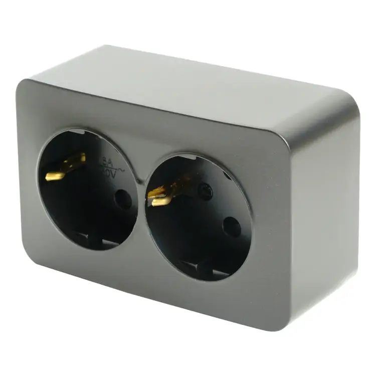 Двухместная розетка STEKKER софия 49498