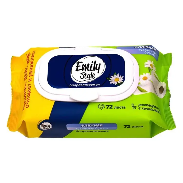 Влажная туалетная бумага Emily Style 218425 Влажная туалетная бумага Emily Style 218425
