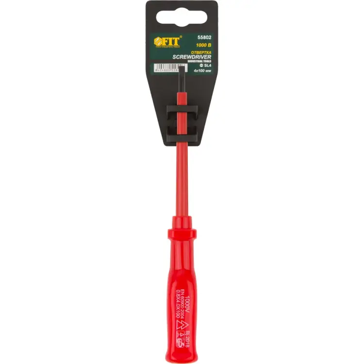 Изолированная отвертка FIT 55802 Изолированная отвертка FIT 55802