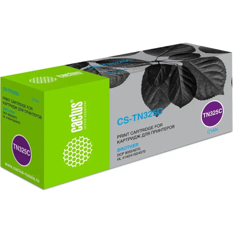 Лазерный картридж для brother dcp-9055/9270/hl-4140/4150 Cactus tn-325c 930929