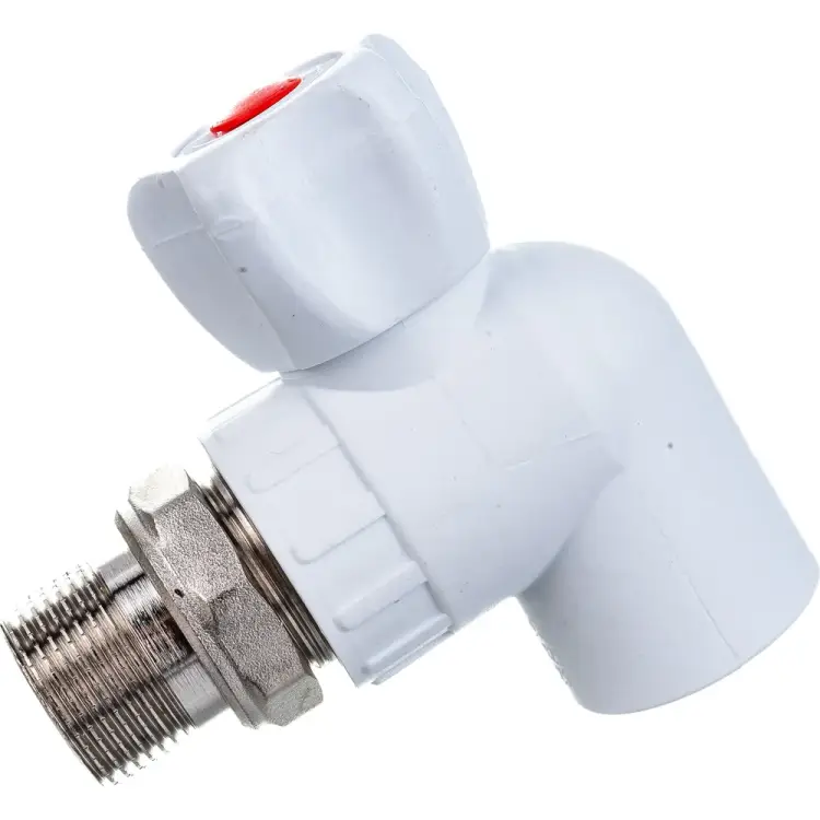 Угловой шаровый кран для радиатора КРОСС 60156