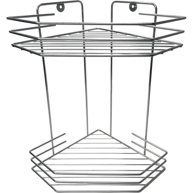 Двухсекционная угловая полка в ванную EUROHOUSE 14322