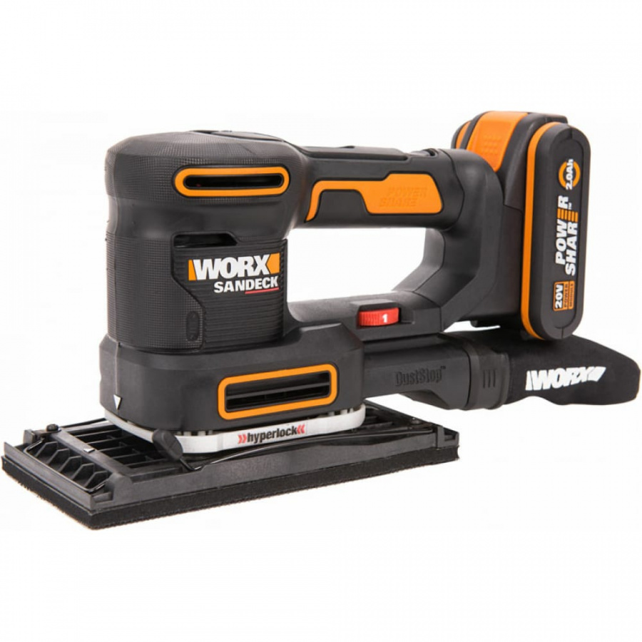 Аккумуляторная виброшлифмашина WORX WX820