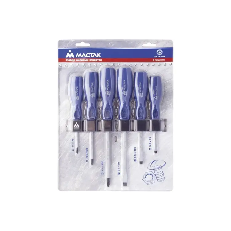Набор отверток МАСТАК 04-6GRB