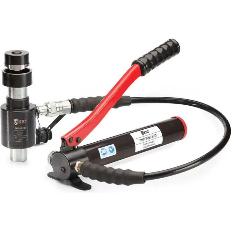 Помповый гидравлический пресс для пробивки отверстий КВТ ПГПО-60 53137