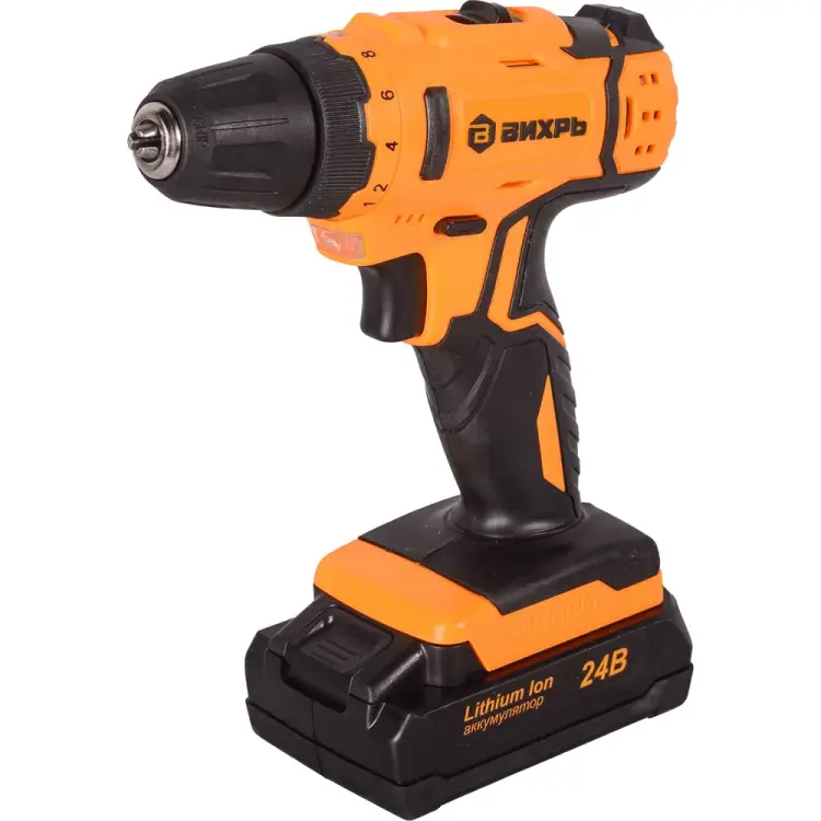 Аккумуляторная дрель-шуруповерт Вихрь ДА-24Л-2к 72/14/18 Аккумуляторная дрель-шуруповерт Вихрь ДА-24Л-2к 72/14/18
