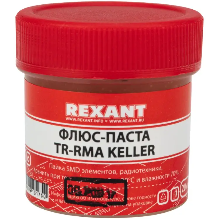 Флюс-паста REXANT TR-RMA KELLER 09-3691 Флюс-паста REXANT TR-RMA KELLER 09-3691
