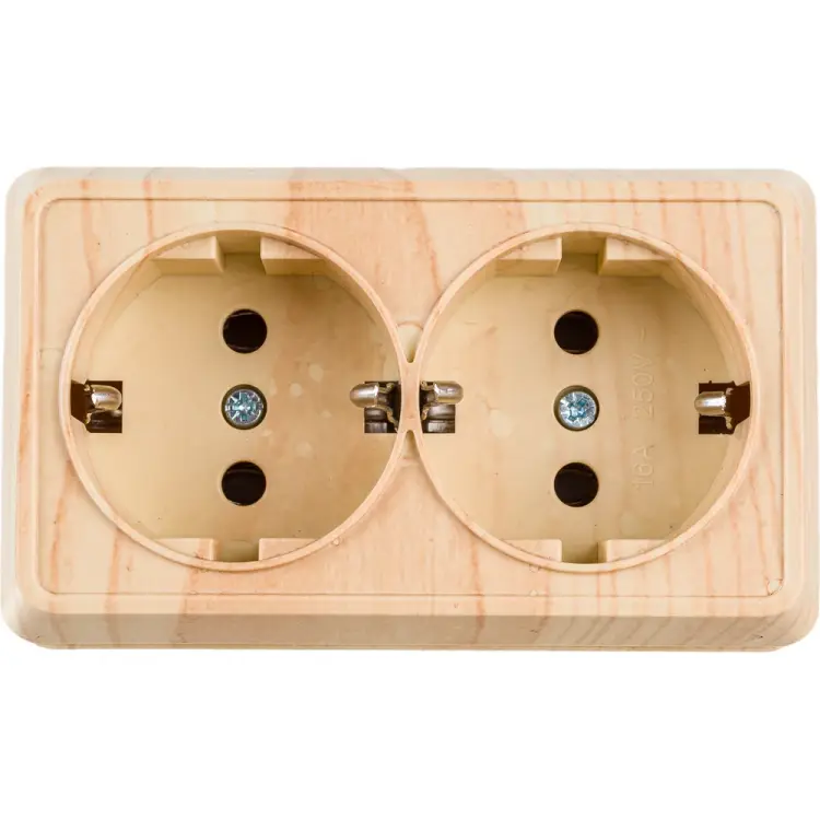 Двухместная розетка IEK РС22-3-ОС, ОКТАВА ERO21-K03-16-DC