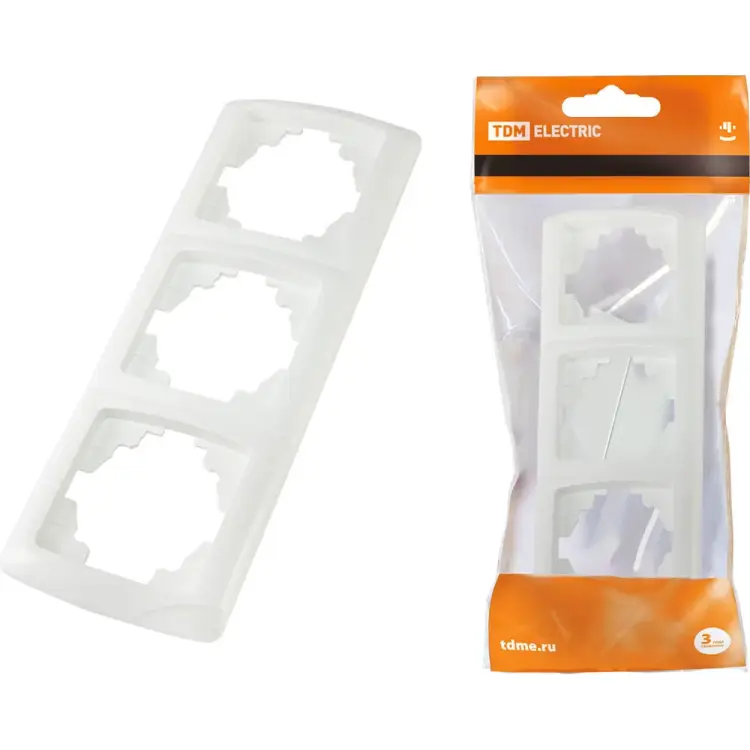 Трехпостовая горизонтальная рамка TDM ELECTRIC Онега SQ1805-0025