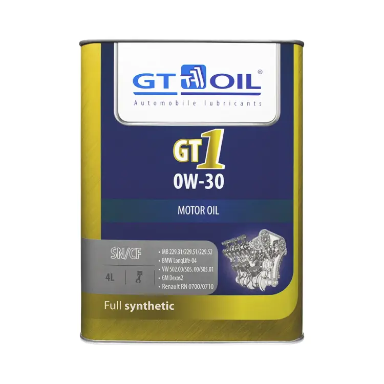 Масло GT OIL 1 SAE 0W-30 API SN/CF 8809059408568