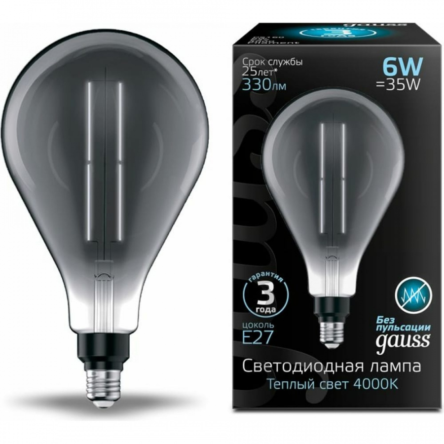 Лампа Gauss Vintage Filament Straight PS160