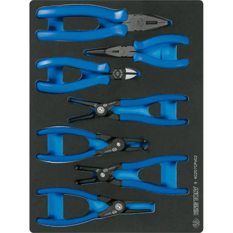 Набор съемников стопорных колец KING TONY 9-40207GPV2