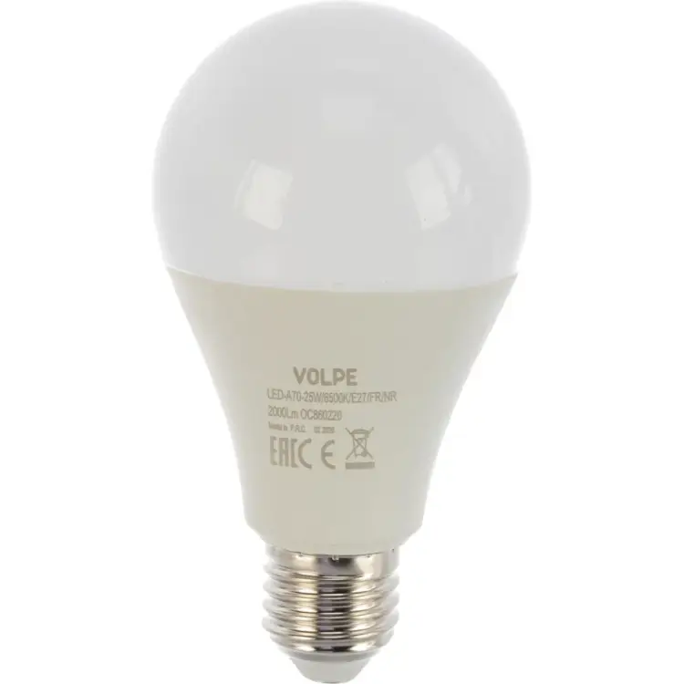 Светодиодная лампа Volpe LED-A70-25W/6500K/E27/FR/NR UL-00004471