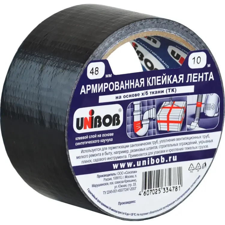 Армированная клейкая лента Unibob 214998