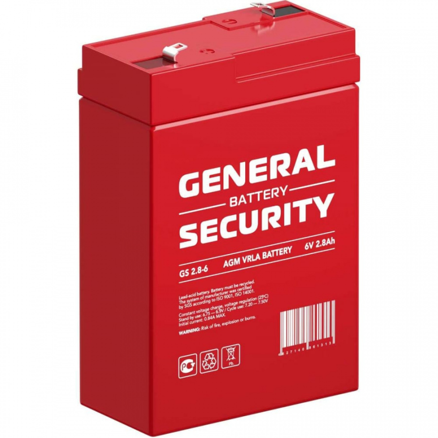 Аккумулятор для ИБП General Security GS2.8-6
