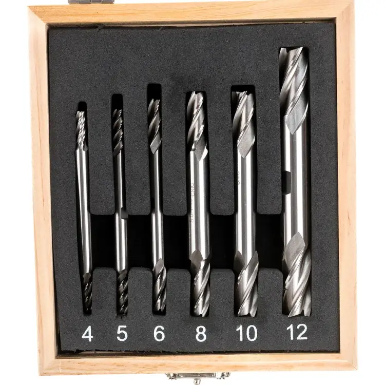 Набор фрез концевых двухсторонних по металлу CNIC 53666