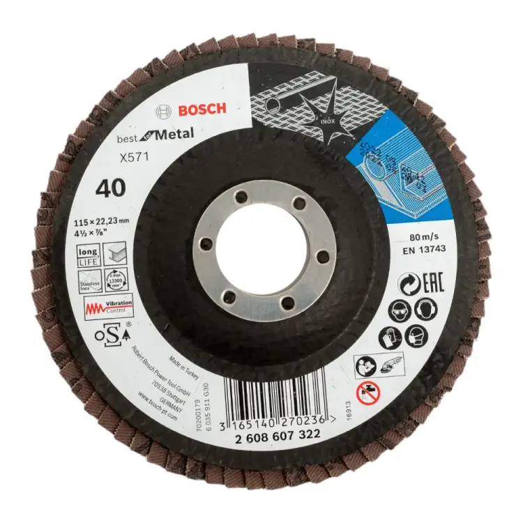 Лепестковый круг для УШМ Bosch Best for Metal 2608607322 Лепестковый круг для УШМ Bosch Best for Metal 2608607322