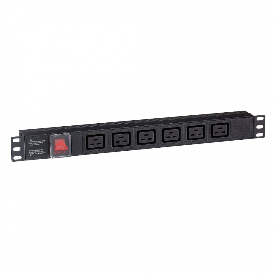 Блок розеток ExeGate ServerPro PDU-19H012 Al-6C19-C20-SW