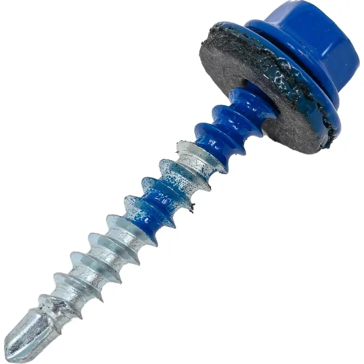 Кровельные саморезы ВИРТУОЗ 4,8х38 мм RAL5005 сигнальный синий 150 шт. 600-05311