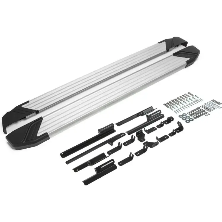 Автомобильные пороги для Toyota RAV4 XA50 2019-н.в. Rival Silver F180AL.5710.1