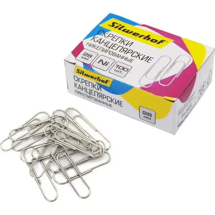 Скрепки Silwerhof 194041 1206563
