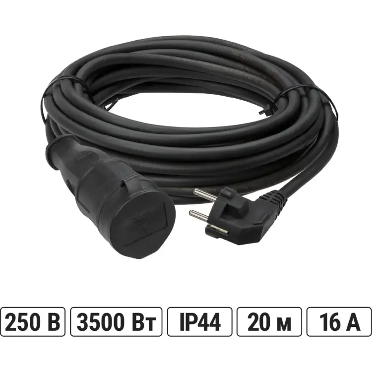 Силовой удлинитель-шнур TDM ELECTRIC УШз16-101 SQ1302-0342