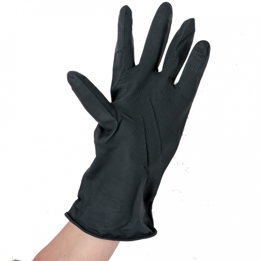 Хозяйственные защитные химически стойкие перчатки Доляна 2369325
