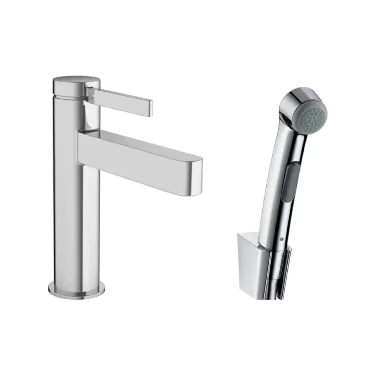 Смеситель для раковины Hansgrohe Finoris 110, с гигиеническим душем 76210000 97204