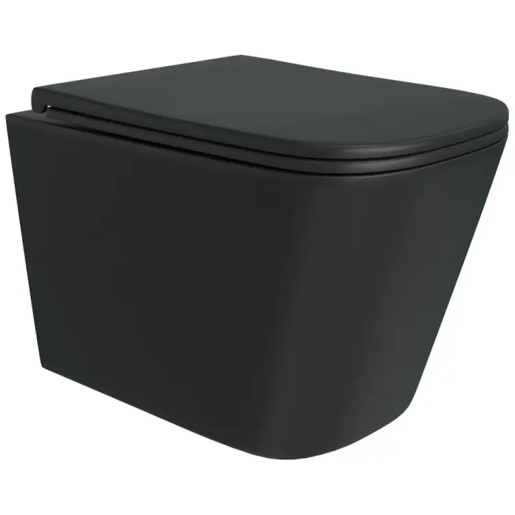 Безободковый подвесной унитаз Teymi Helmi S T40302MB ЦБ-00263650