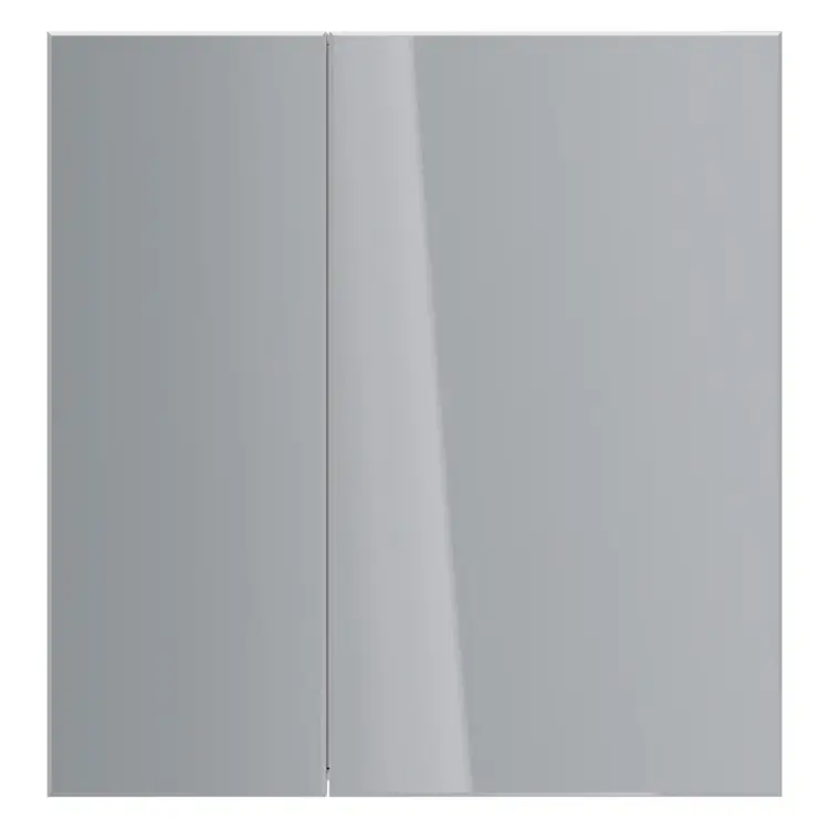 Шкаф зеркальный Lemark UNIVERSAL 80x80 см, 2-х дверный, цвет корпуса белый глянец LM80ZS-U