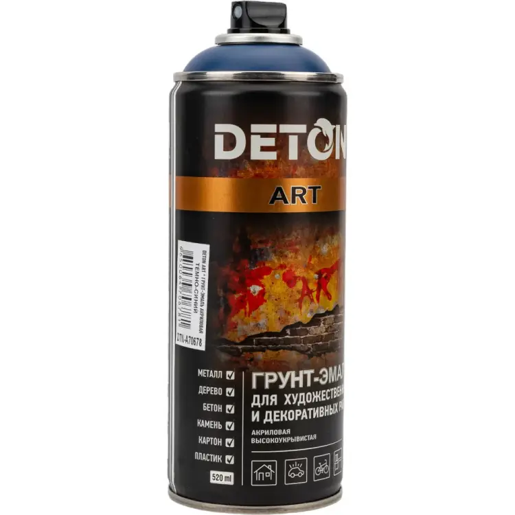 Грунт-эмаль для художественных и декоративных работ Deton DTN-A70678 Грунт-эмаль для художественных и декоративных работ Deton DTN-A70678