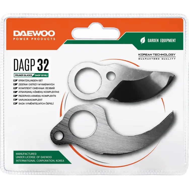 Комплект сменных лезвий для секатора 16Li DAEWOO DAGP 32